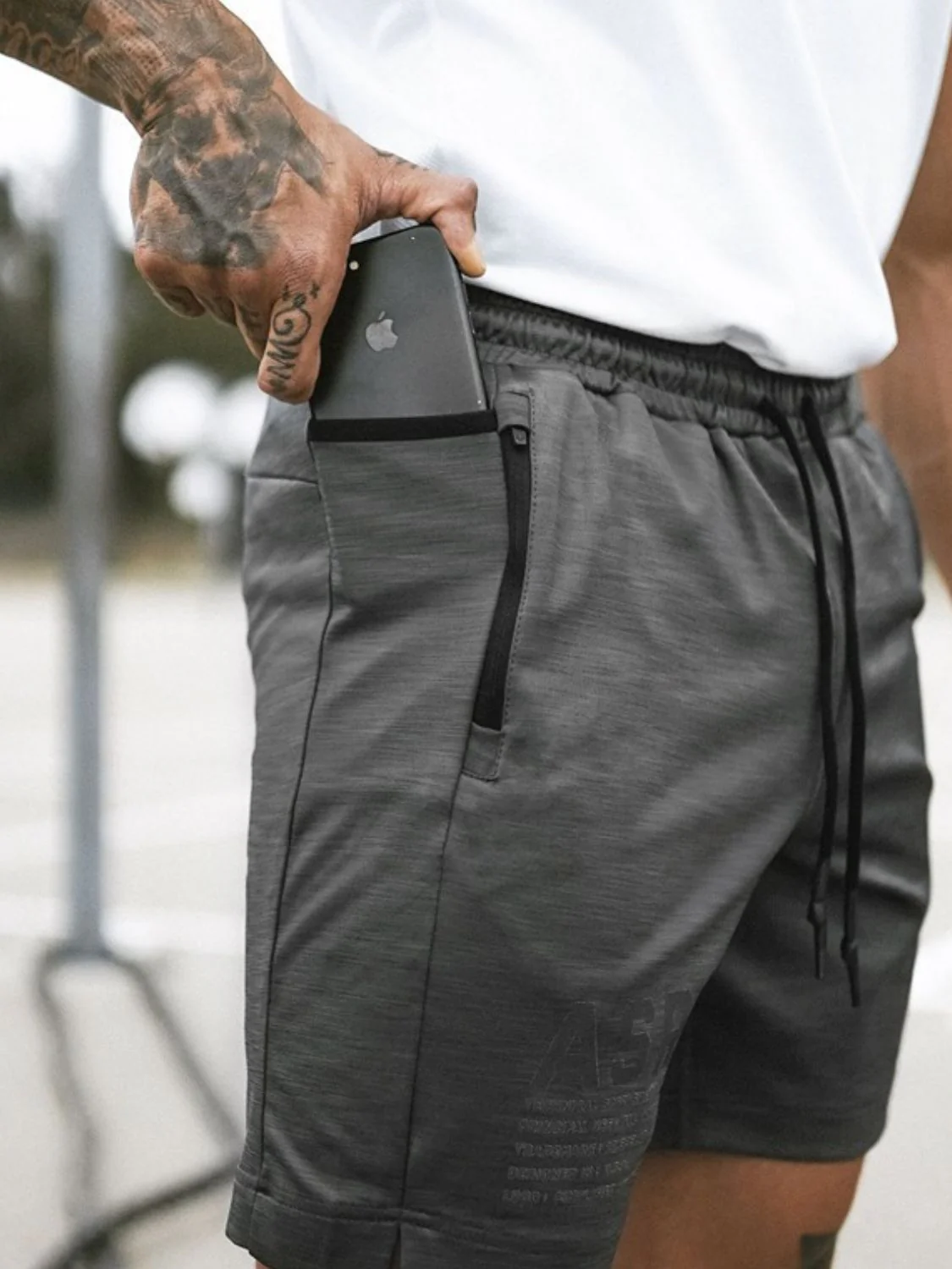 Men's Drawstring Active Shorts with Pockets - Image 2