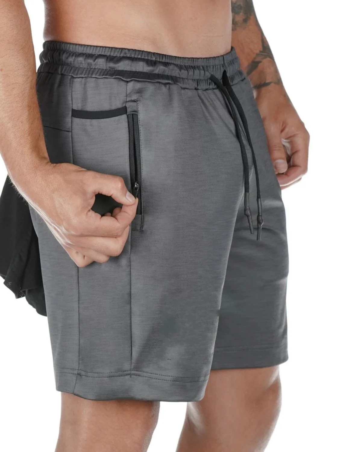 Men's Drawstring Active Shorts with Pockets - Image 3