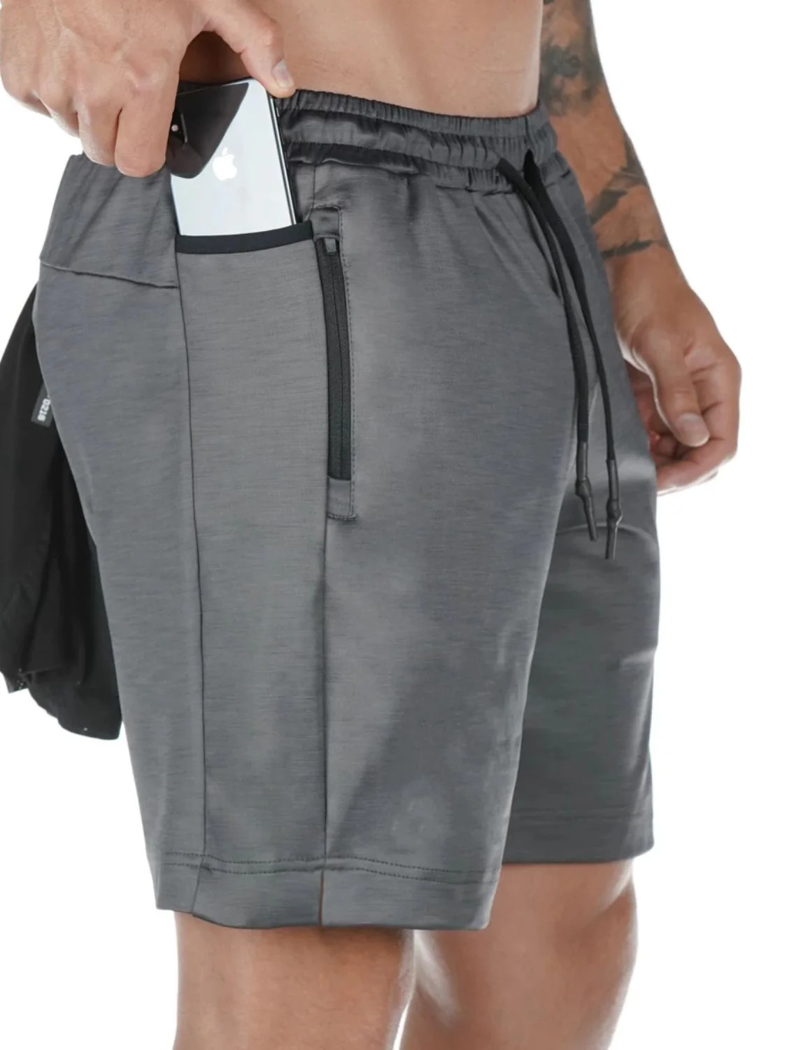 Men's Drawstring Active Shorts with Pockets - Image 4