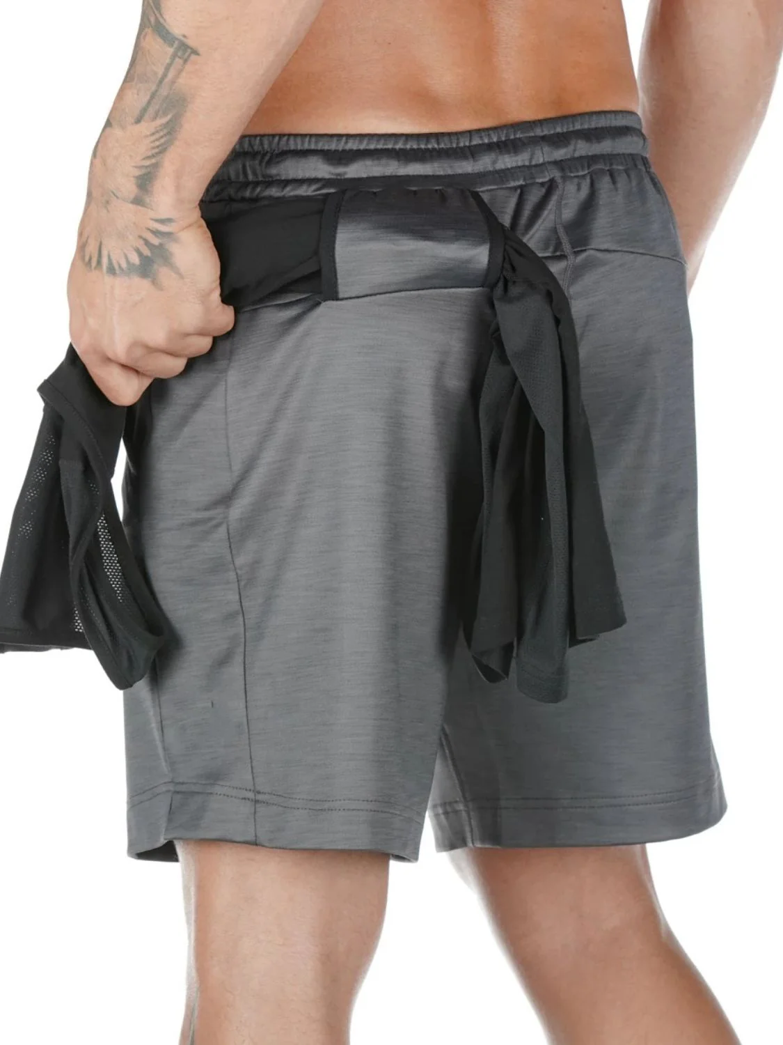 Men's Drawstring Active Shorts with Pockets - Image 5