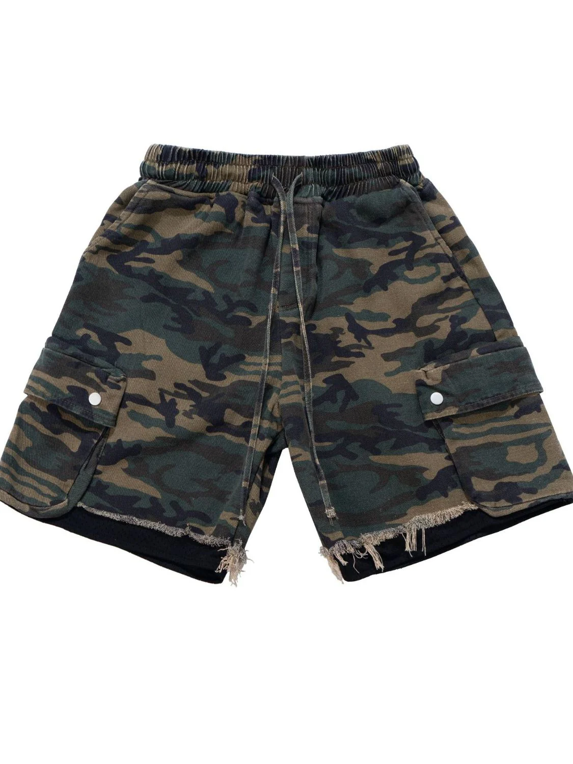 Men's Drawstring Camouflage Shorts - Image 2