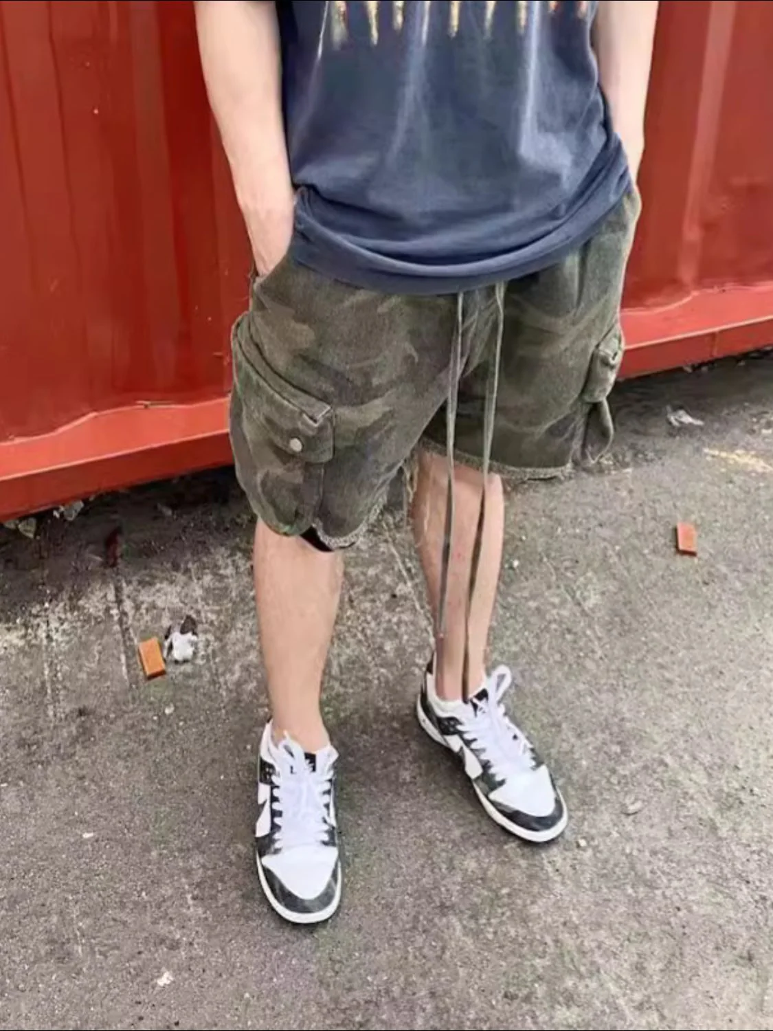 Men's Drawstring Camouflage Shorts - Image 4