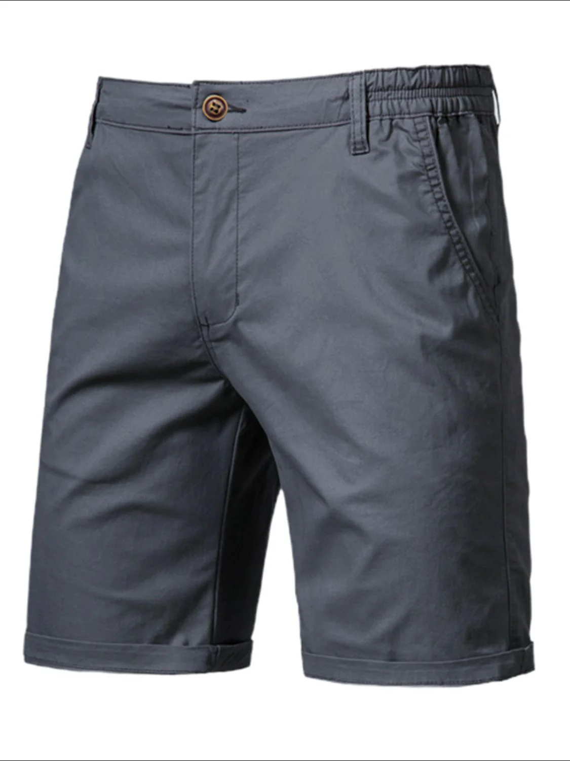 Men's Elastic Waist Shorts with Pockets - Image 10