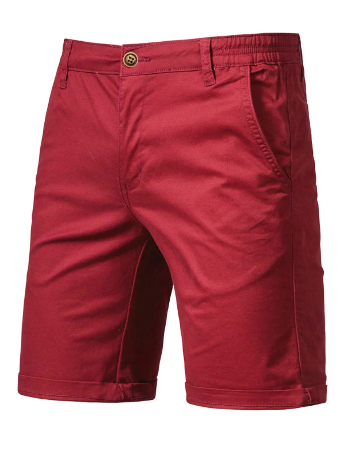 Men's Elastic Waist Shorts with Pockets - Image 13