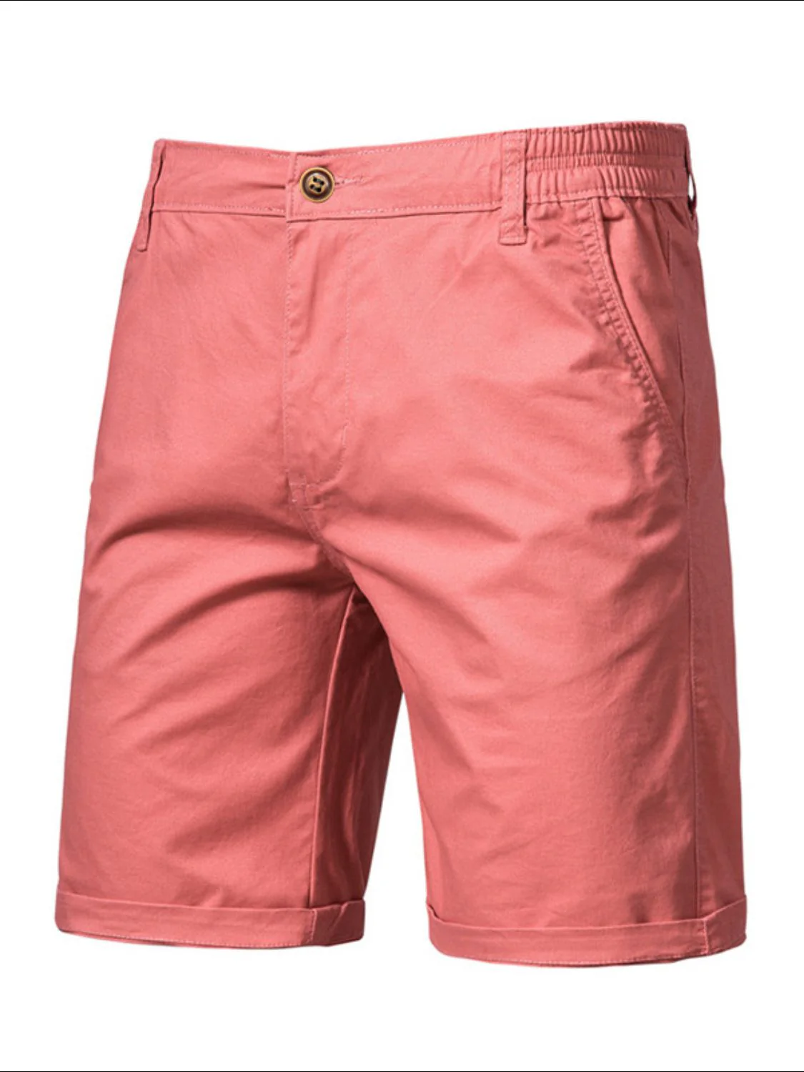 Men's Elastic Waist Shorts with Pockets - Image 14