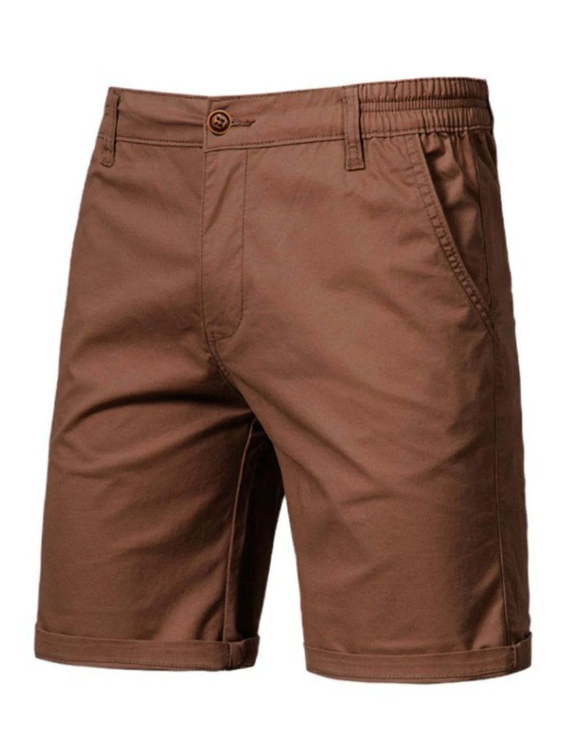 Men's Elastic Waist Shorts with Pockets - Image 7