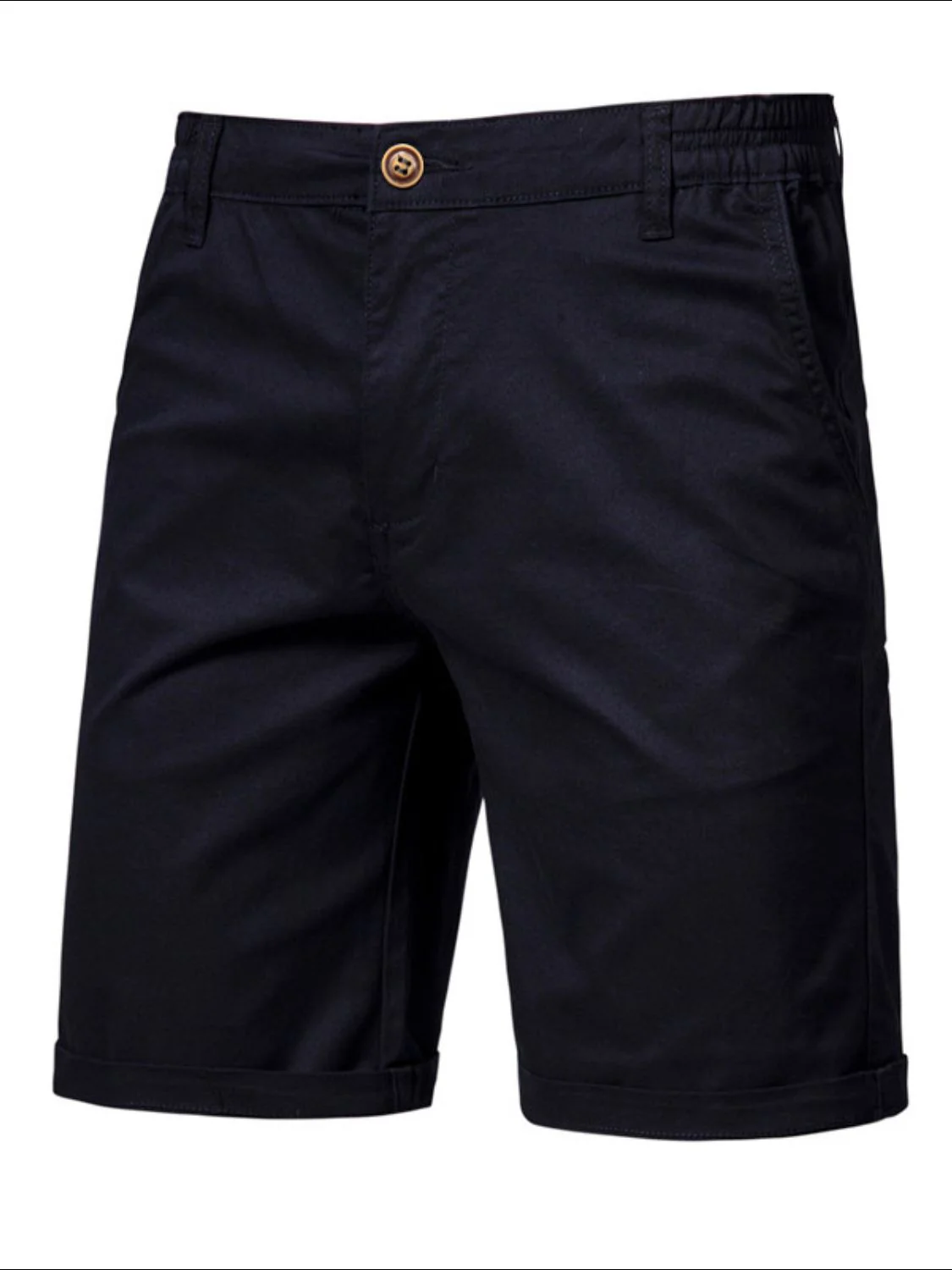 Men's Elastic Waist Shorts with Pockets - Image 8