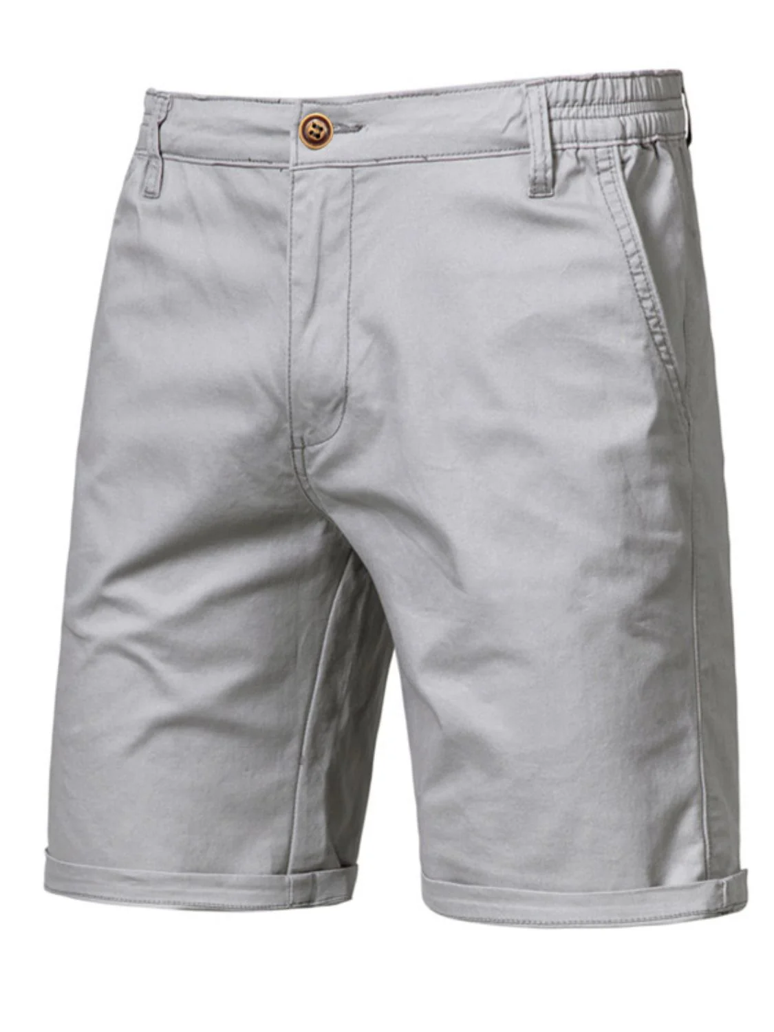 Men's Elastic Waist Shorts with Pockets - Image 9