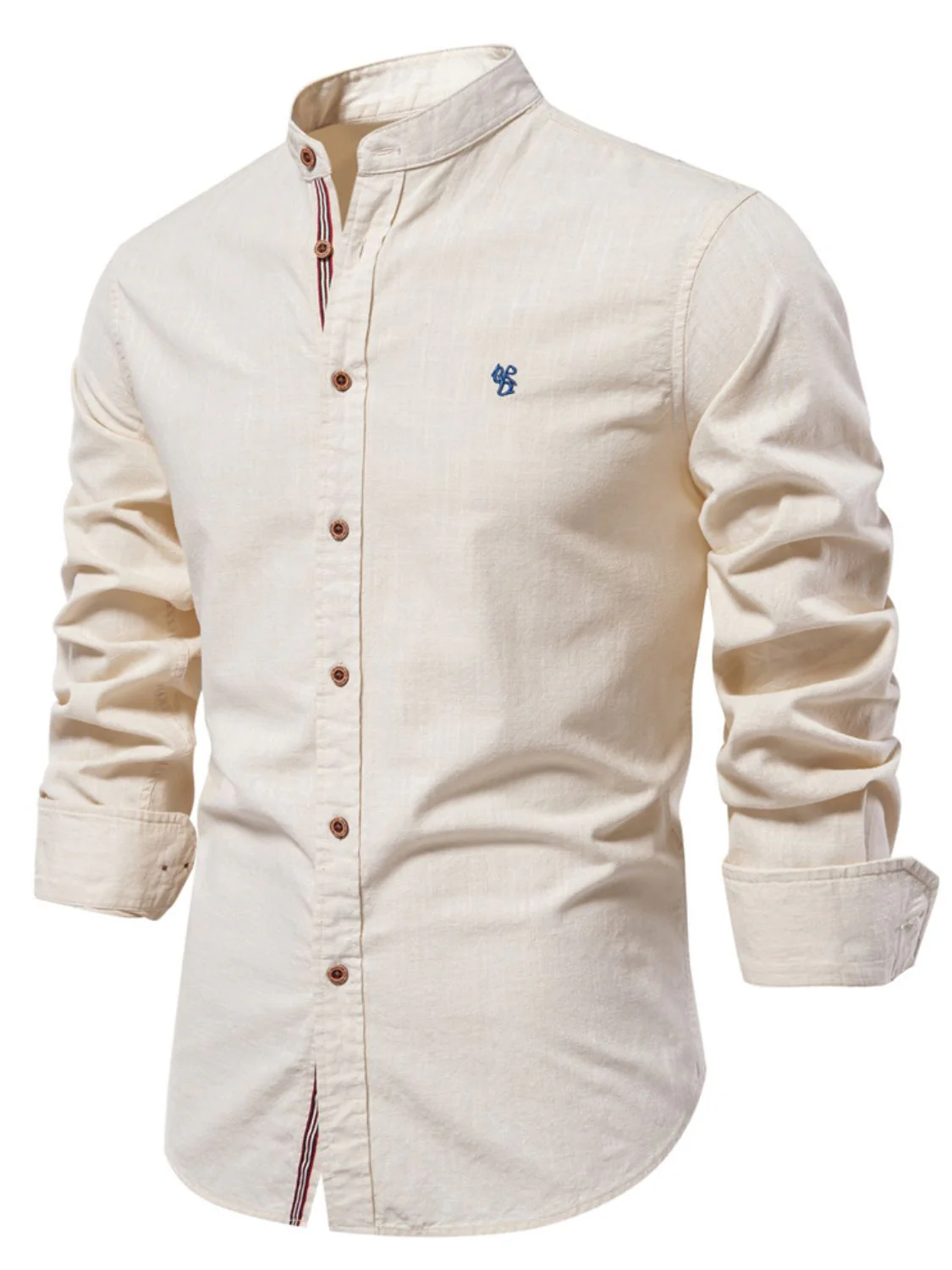 Men's Full Size Button Down Embroidered Shirt Plus Size - Image 8