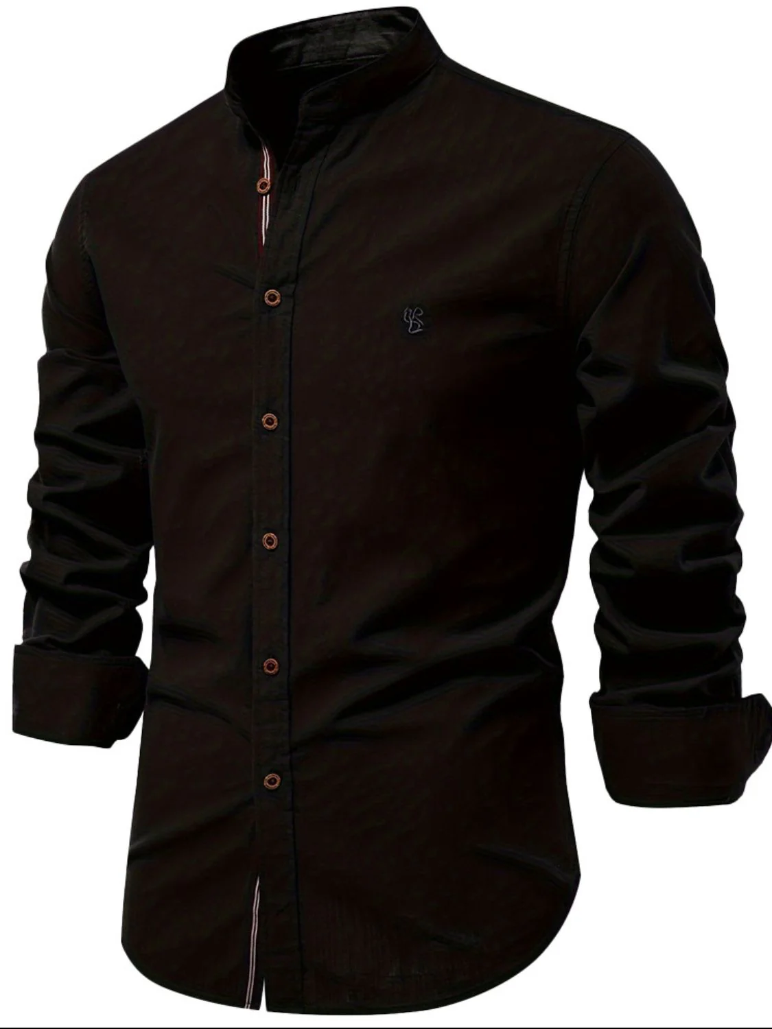 Men's Full Size Button Down Embroidered Shirt Plus Size - Image 9