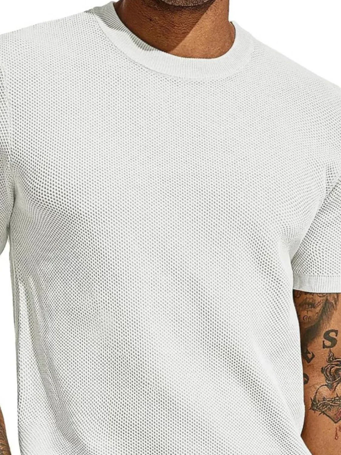 Men's Full Size Round Neck Short Sleeve T-Shirt Plus Size - Image 2