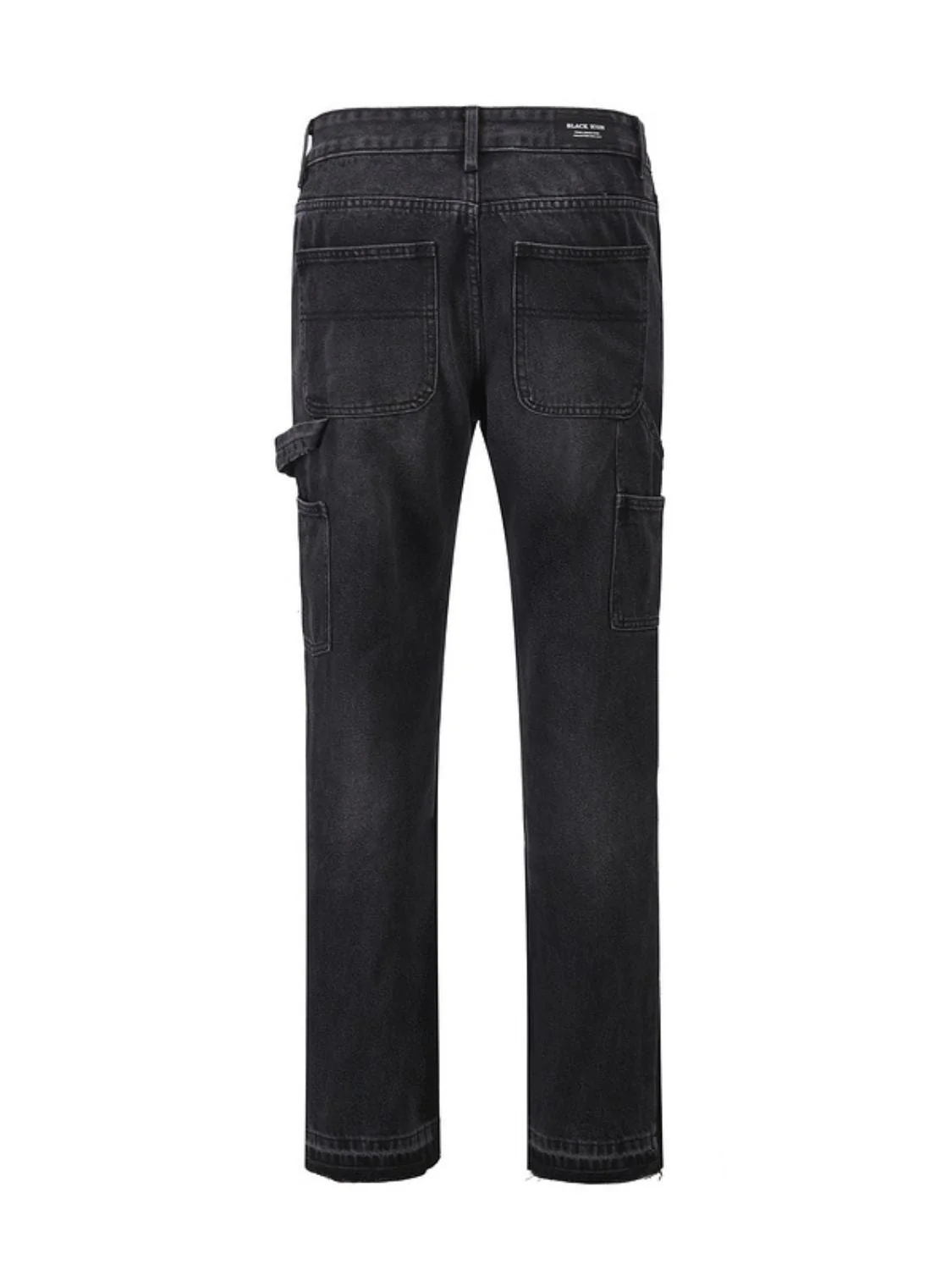 Men's Full Size Washed Straight Leg Jeans Plus Size - Image 2