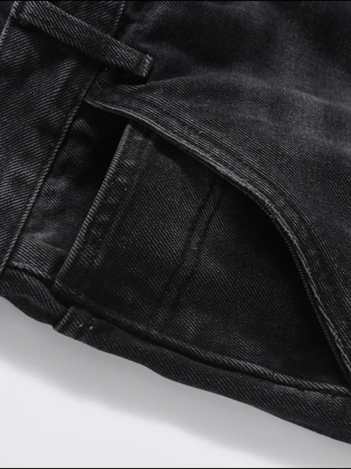 Men's Full Size Washed Straight Leg Jeans Plus Size - Image 4