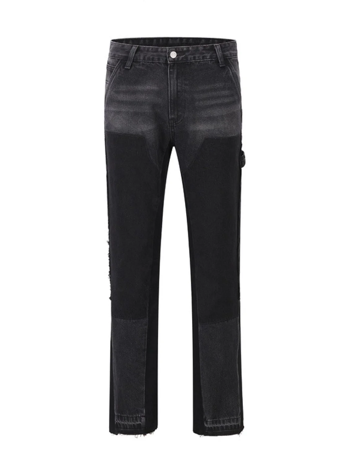 Men's Full Size Washed Straight Leg Jeans Plus Size - Image 6