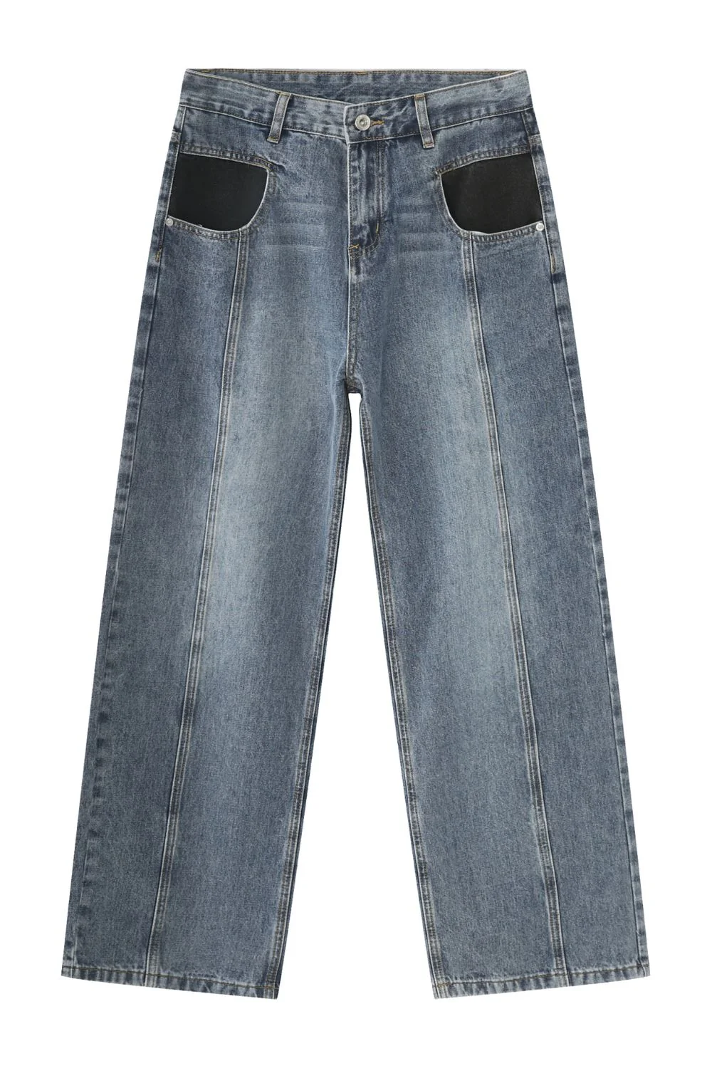 Men's Mid Rise Jeans with Pockets - Image 5