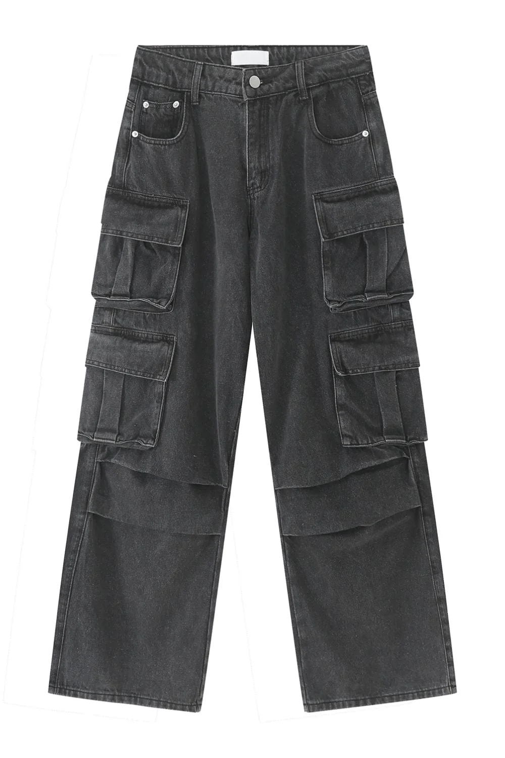 Men's Multi-Pocket Pleated Cargo Jeans - Image 5