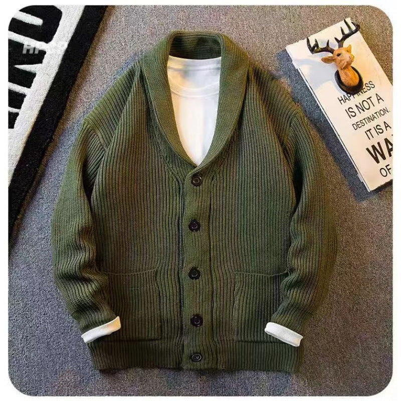 Men's Plus Size Button Down Long Sleeve Cardigan - Image 6