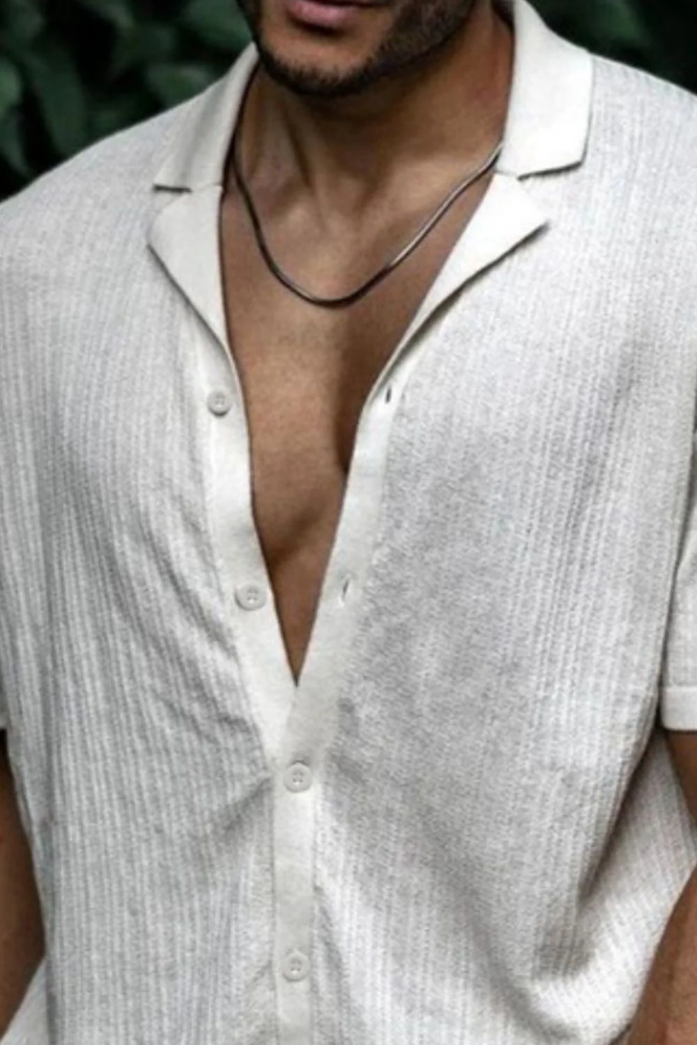 Men's Plus Size Button Up Short Sleeve Shirt - Image 2