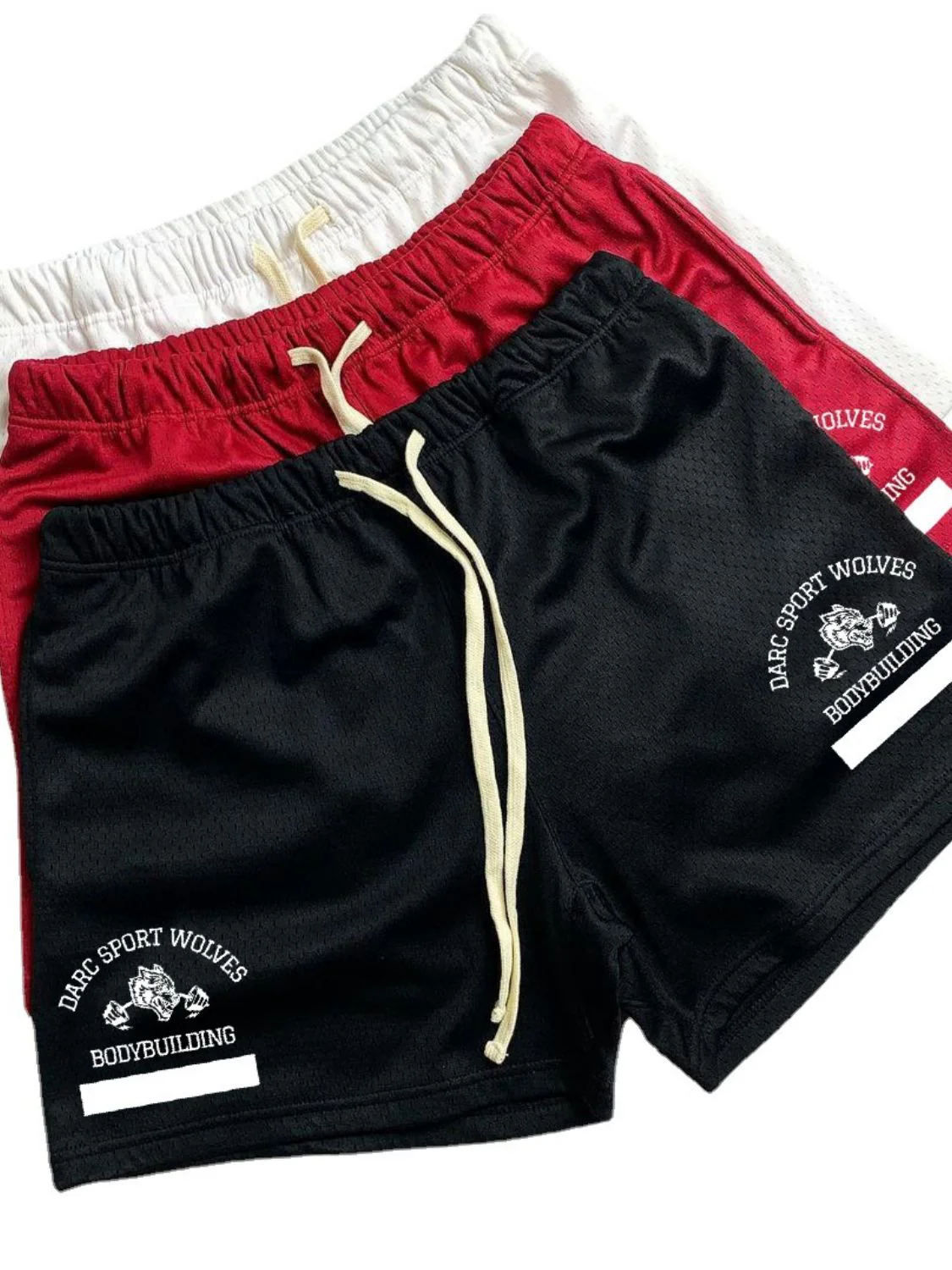 Men's Plus Size Graphic Drawstring Active Shorts - Image 2