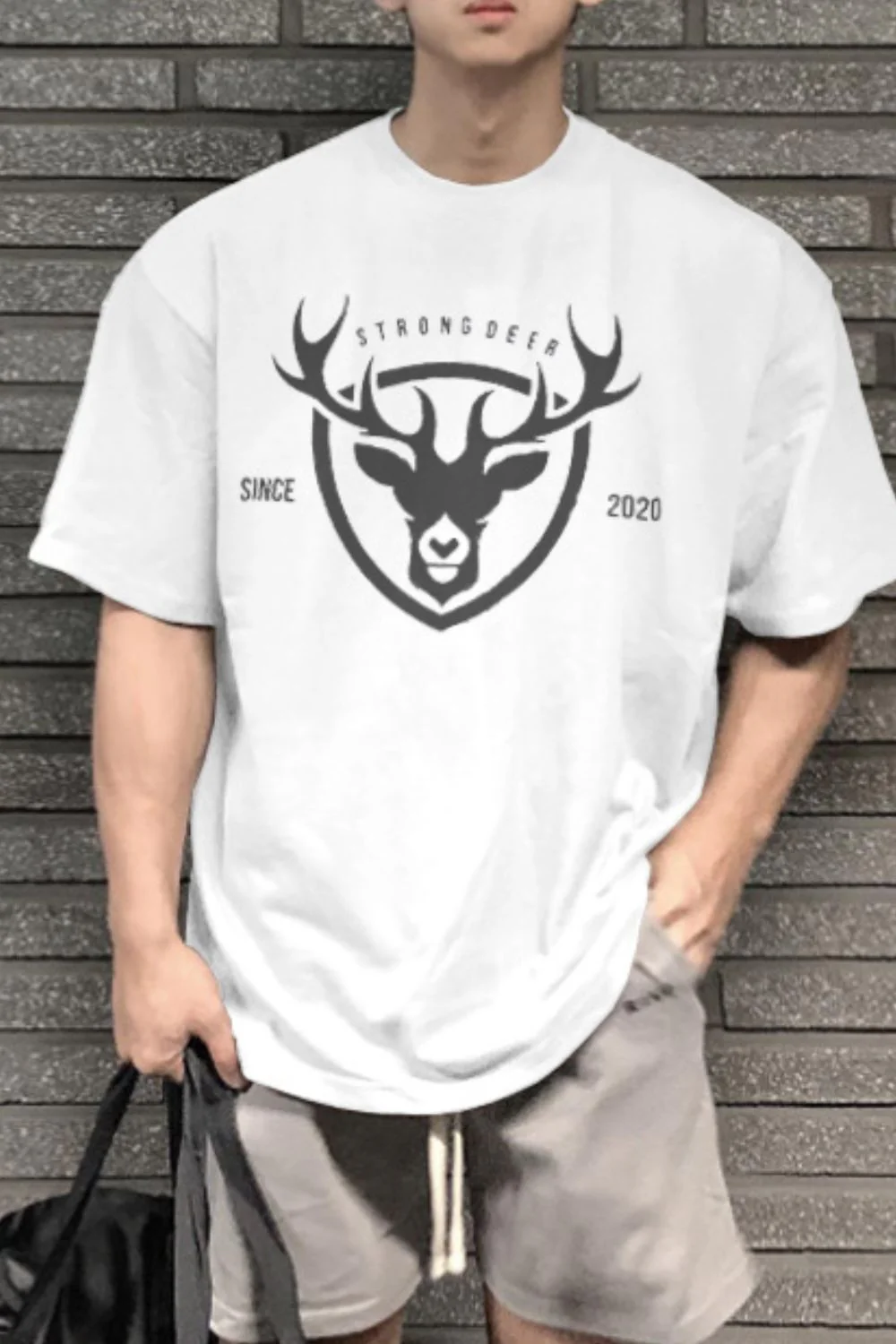 Men's Plus Size Graphic Round Neck Half Sleeve T-Shirt - Image 2
