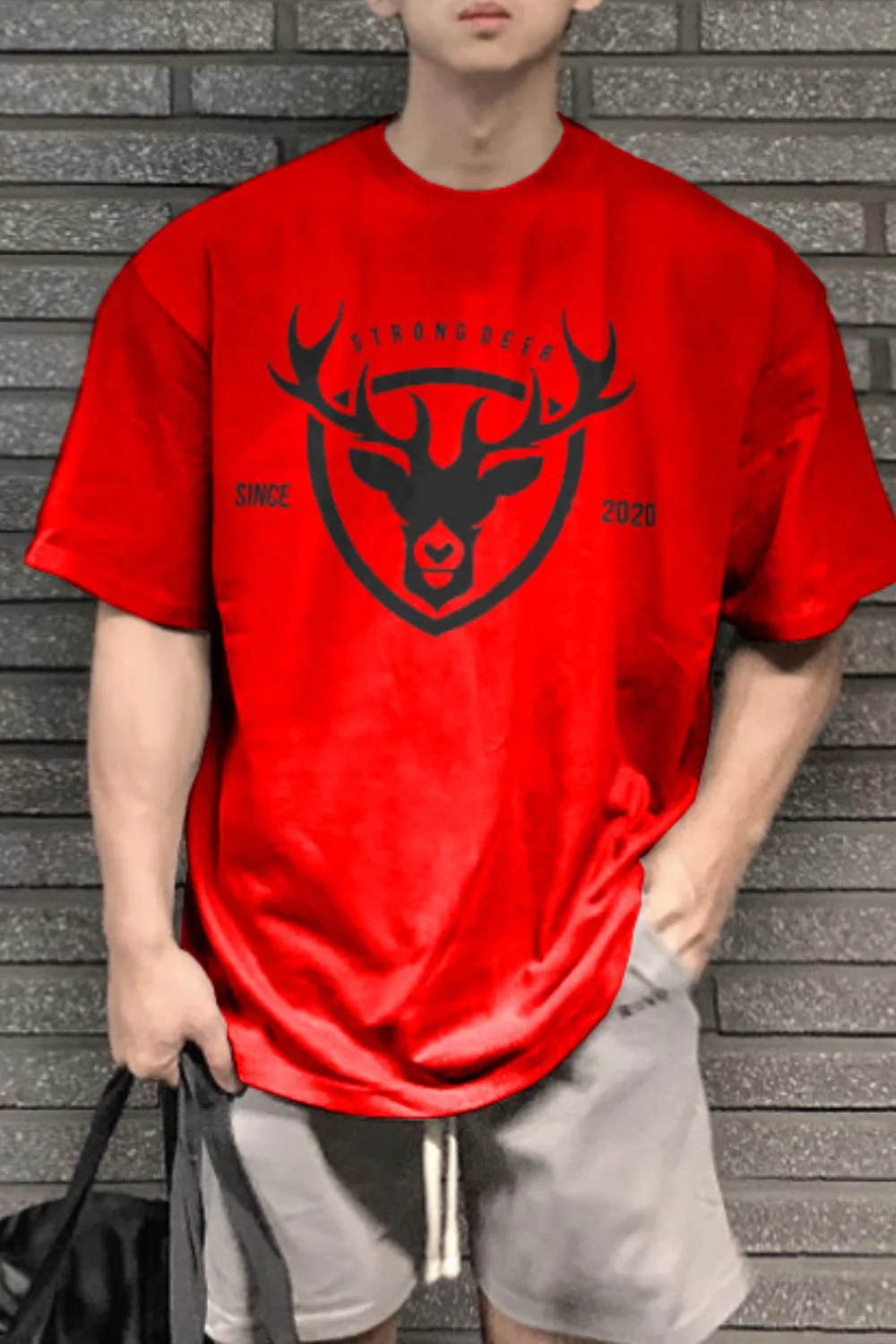 Men's Plus Size Graphic Round Neck Half Sleeve T-Shirt - Image 5