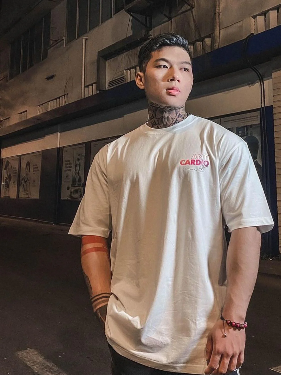 Men's Plus Size Letter Graphic Round Neck T-Shirt - Image 4