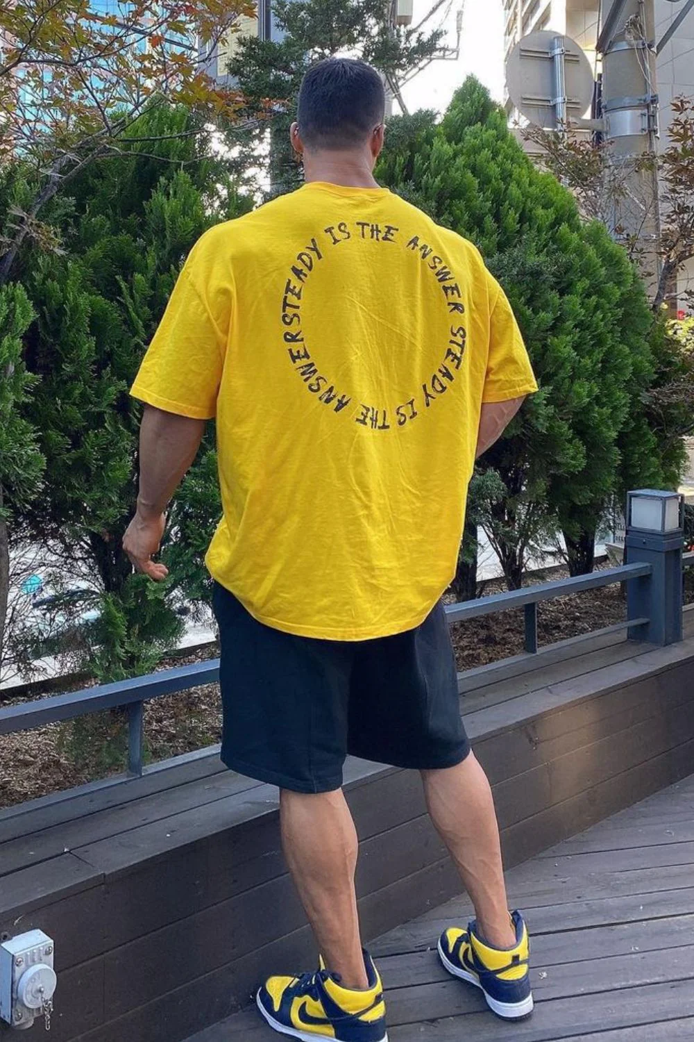 Men's Plus Size Letter Round Neck Half Sleeve T-Shirt - Image 7