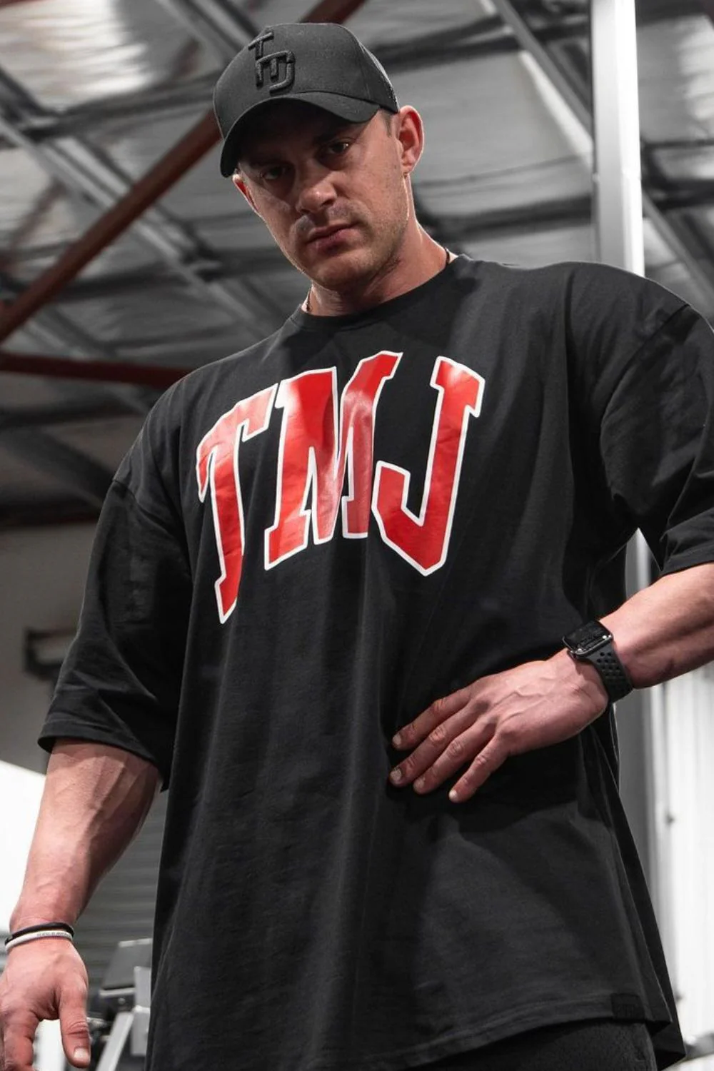 Men's Plus Size Letter Round Neck Half Sleeve T-Shirt - Image 3