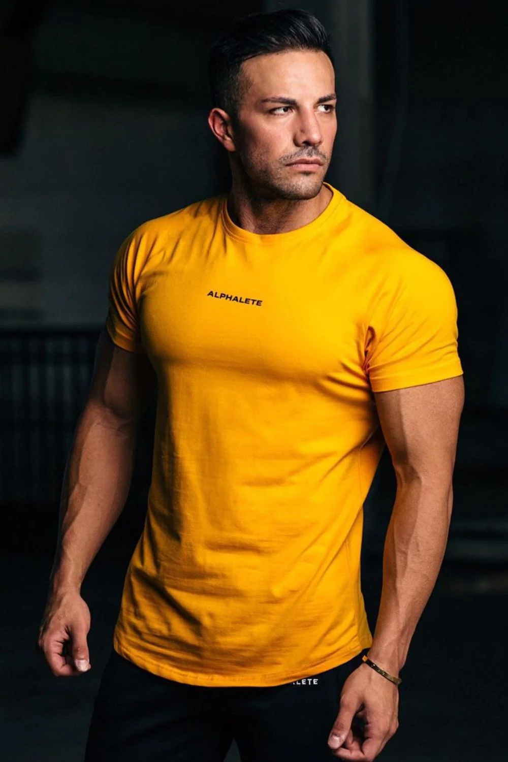 Men's Plus Size Letter Round Neck Short Sleeve T-Shirt - Image 2