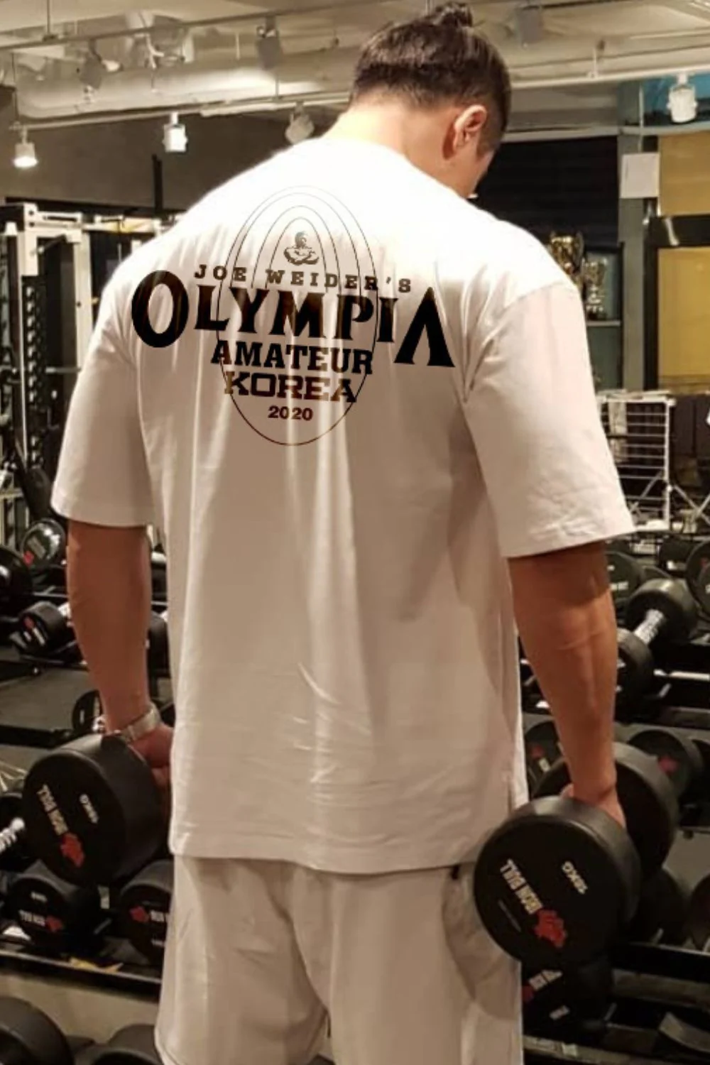 Men's Plus Size Letter Round Neck Short Sleeve T-Shirt - Image 2