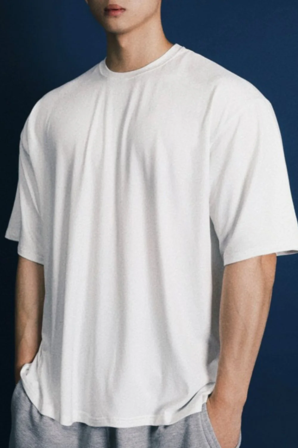 Men's Plus Size Round Neck Half Sleeve T-Shirt - Image 3