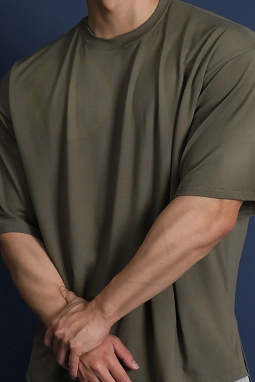 Men's Plus Size Round Neck Half Sleeve T-Shirt - Image 7