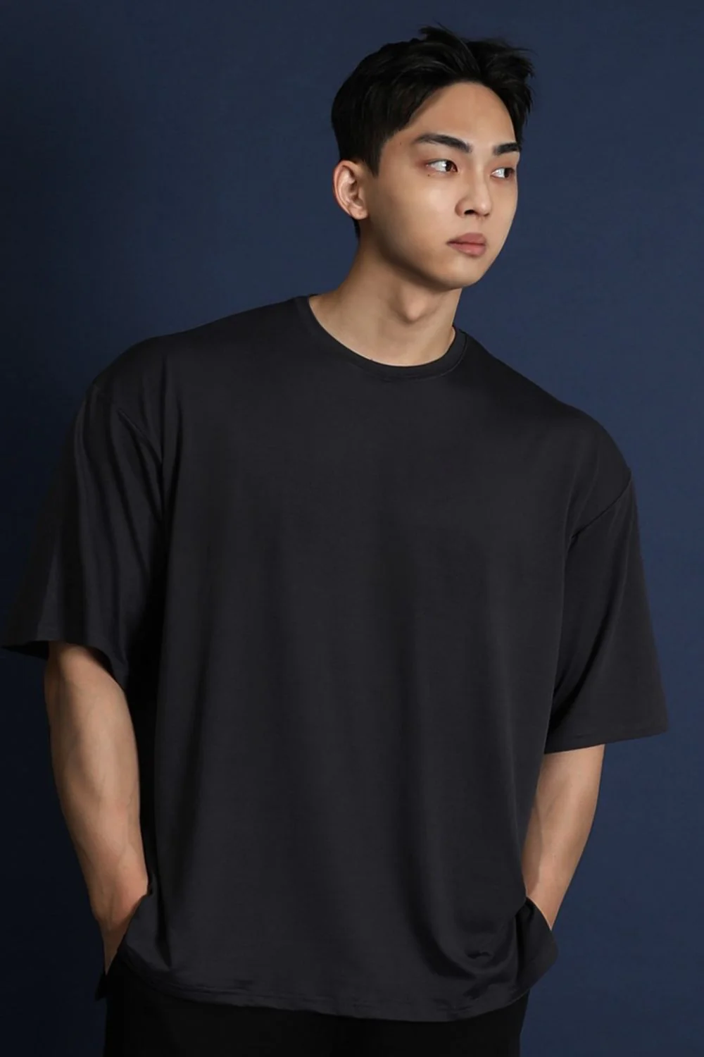 Men's Plus Size Round Neck Half Sleeve T-Shirt - Image 8