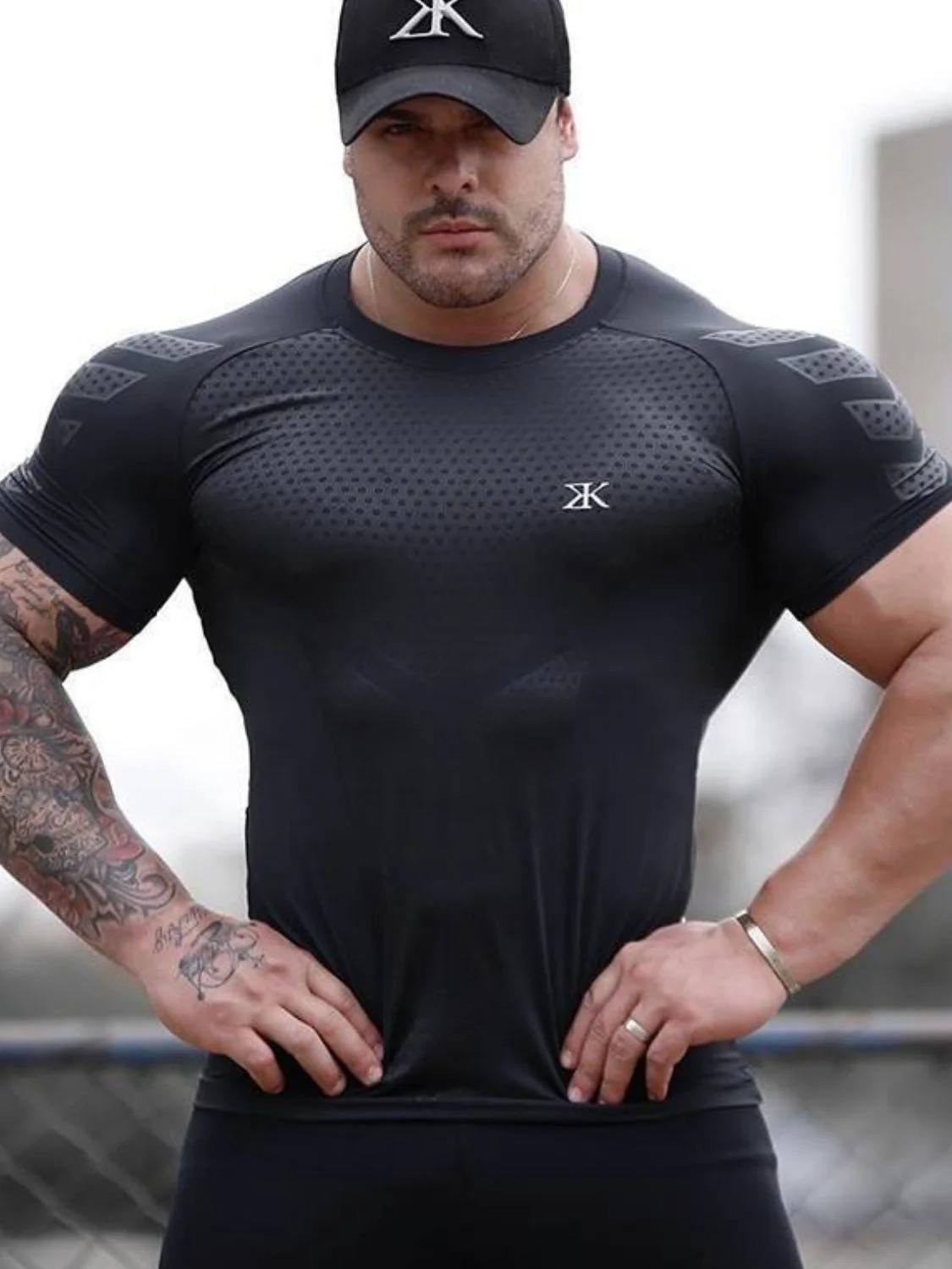 Men's Plus Size Round Neck Short Sleeve T-Shirt - Image 3