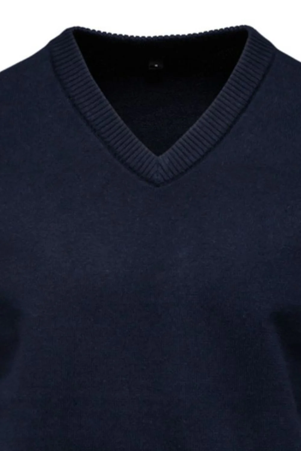 Men's Ribbed Hem V-Neck Long Sleeve Sweater - Image 5