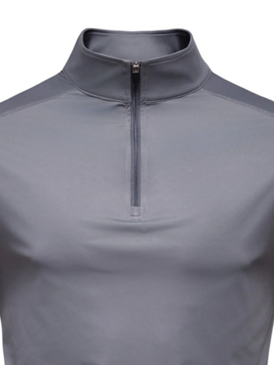 Men's Sun Protection Long Sleeve Half-Zip T-Shirt - Image 3