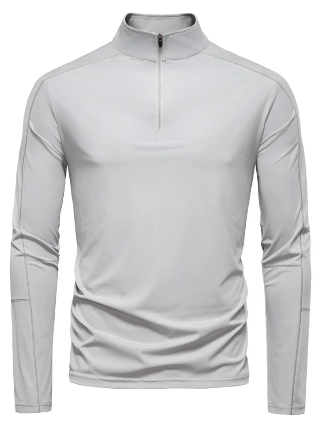 Men's Sun Protection Long Sleeve Half-Zip T-Shirt - Image 9