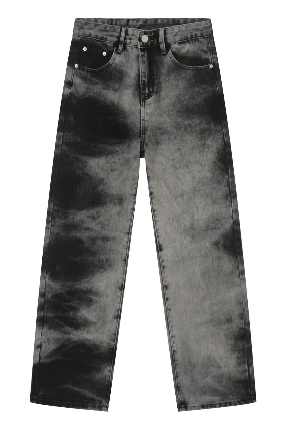 Men's Tie Dye Baggy Jeans with Pockets - Image 5