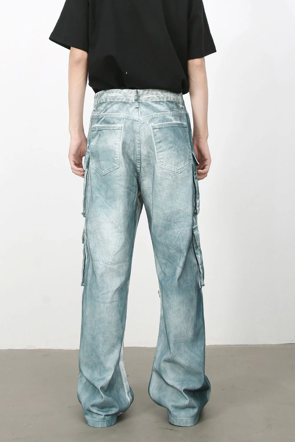 Men's Tie-Dye Cargo Jeans - Image 2