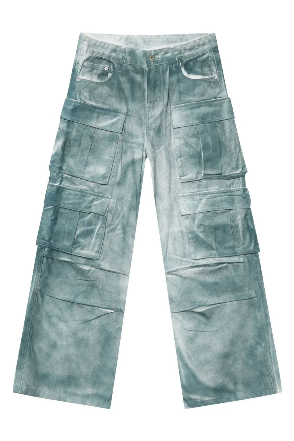 Men's Tie-Dye Cargo Jeans - Image 5