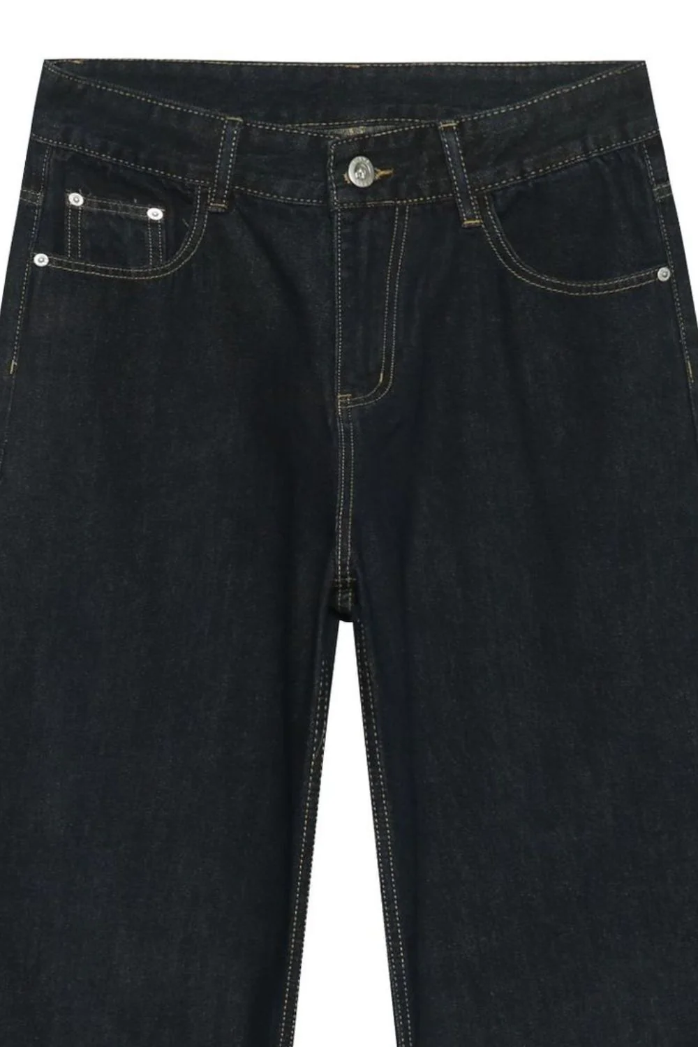 Men's Wide Leg Jeans with Pockets - Image 5