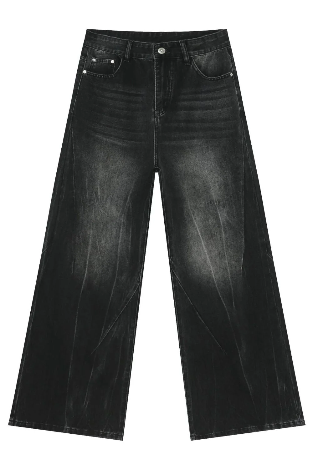 Men's Wide Leg Jeans with Pockets - Image 6