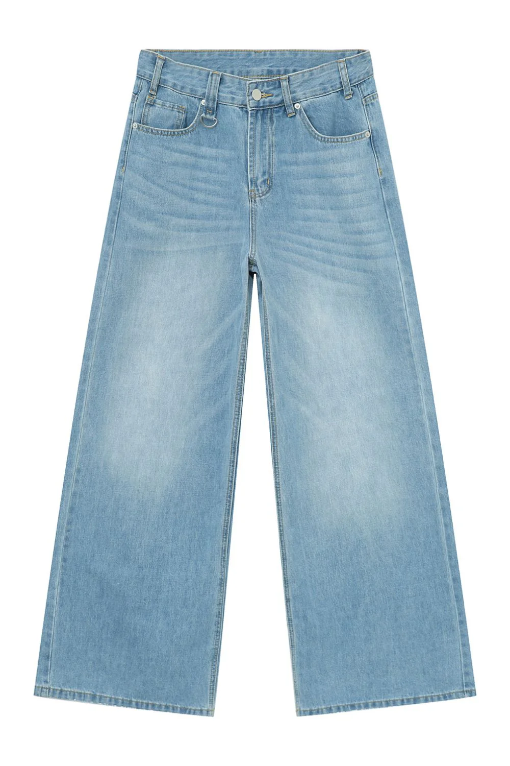 Men's Wide Leg Jeans with Pockets - Image 7