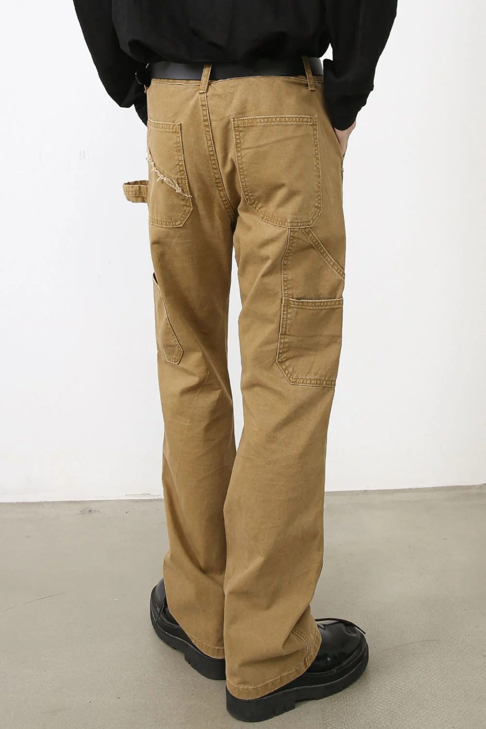 Men's Wide Straight Leg Jeans with Pockets - Image 4