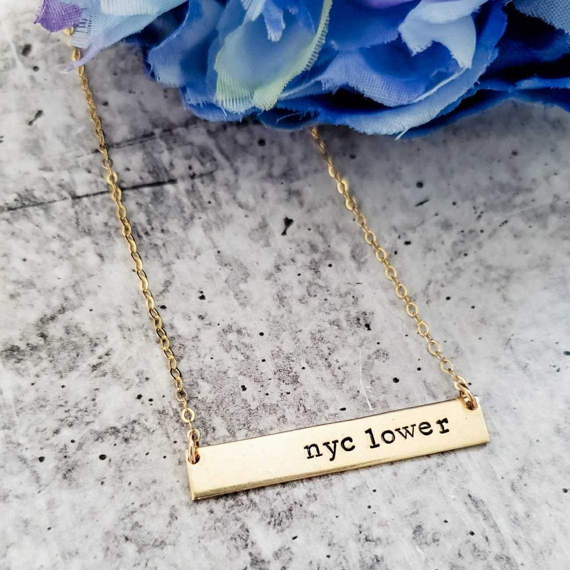 MEOW Bar Necklace by Salt and Sparkle - Image 4