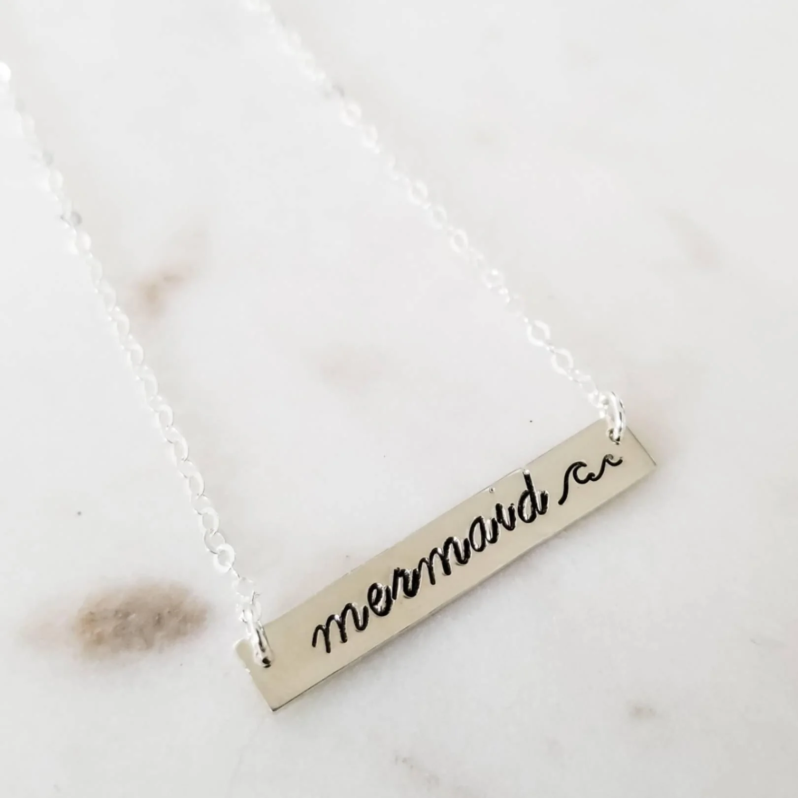 MERMAID Bar Necklace by Salt and Sparkle - Image 3