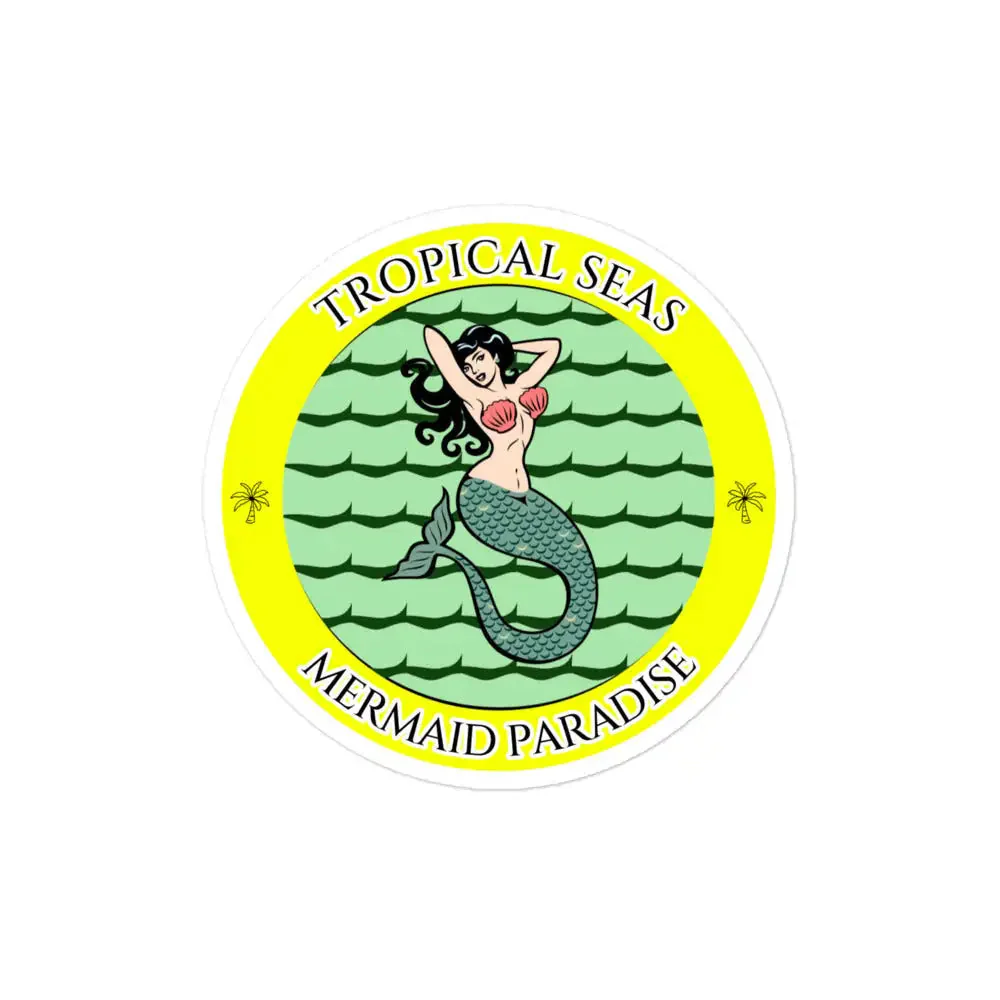 Mermaid Paradise stickers by Tropical Seas Clothing - Image 2