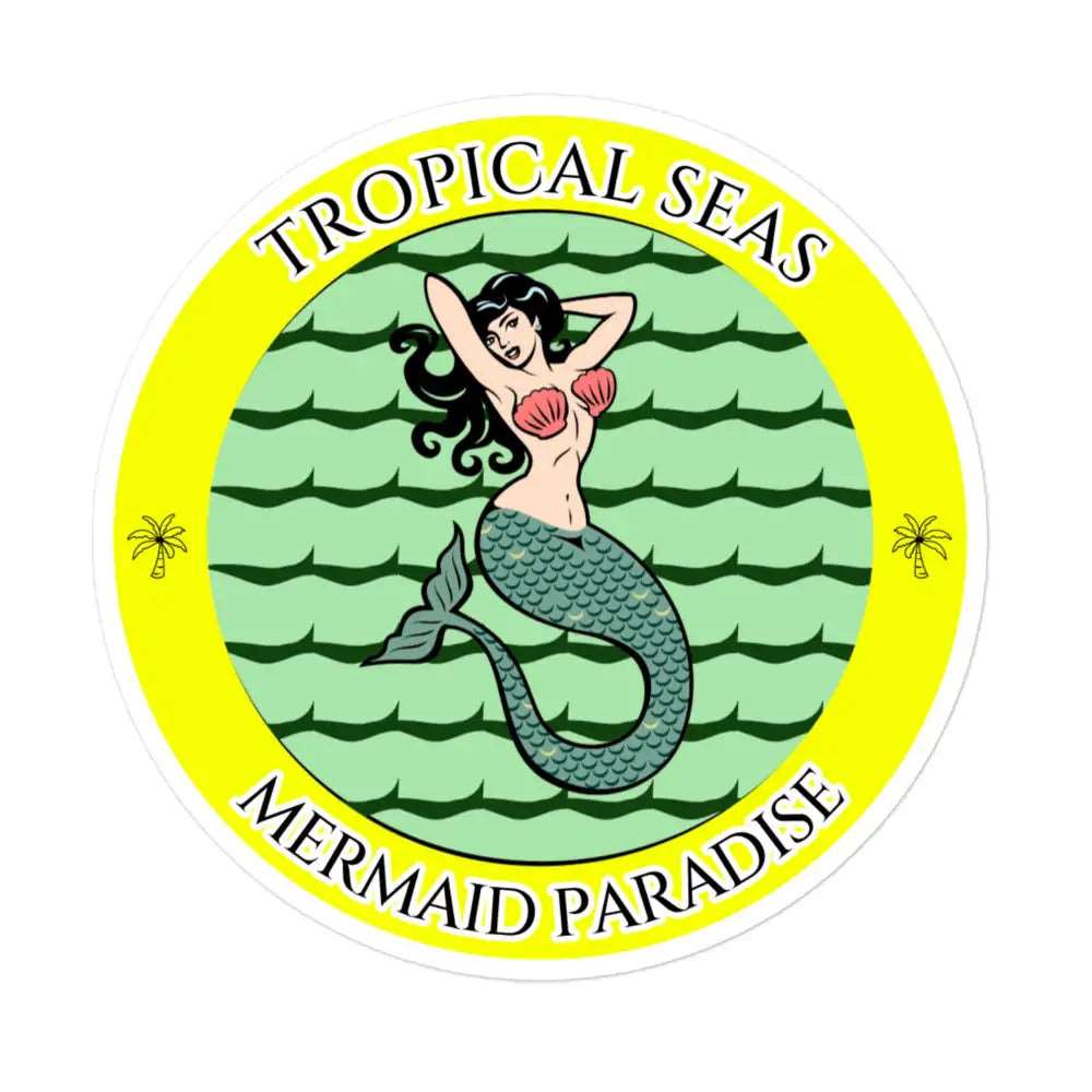 Mermaid Paradise stickers by Tropical Seas Clothing - Image 3