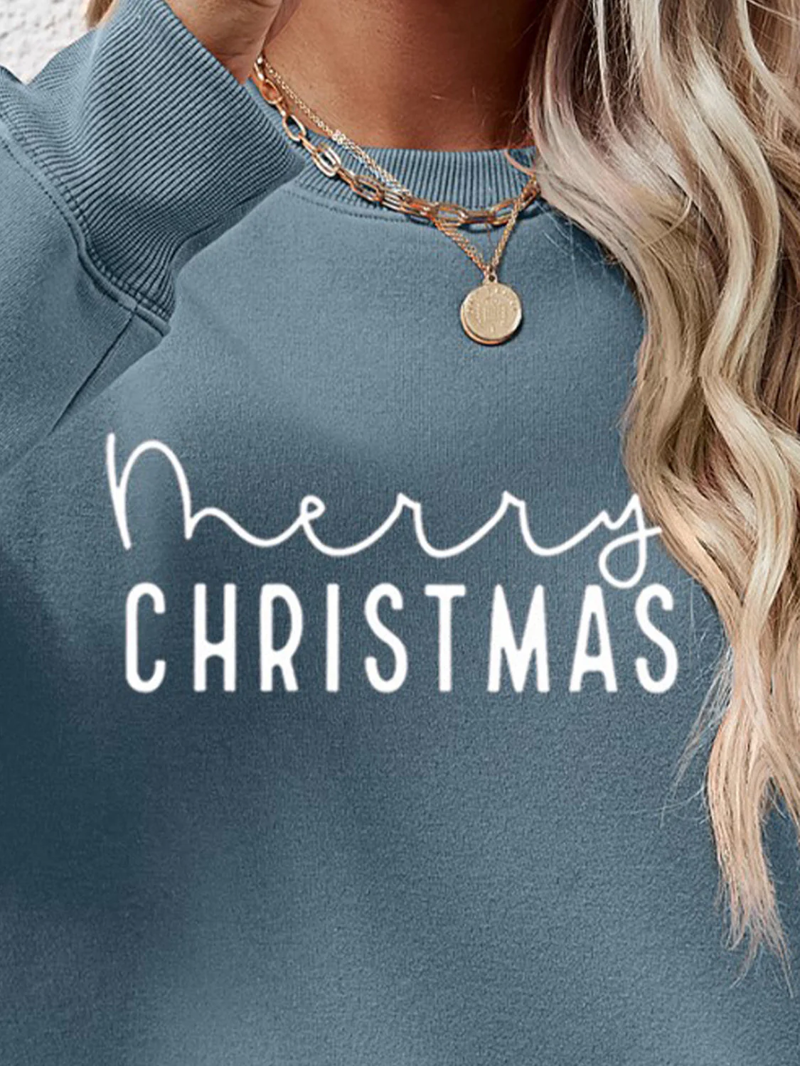 MERRY CHRISTMAS Dropped Shoulder Sweatshirt - Image 14