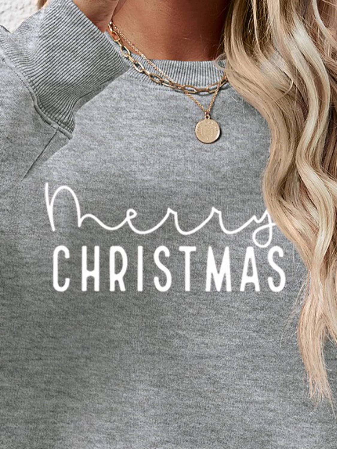 MERRY CHRISTMAS Dropped Shoulder Sweatshirt - Image 5